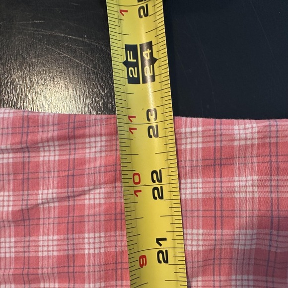 Peter Millar Shirt Mens Large Red Pink Plaid Button Down Long Sleeve Stretch - Picture 7 of 8